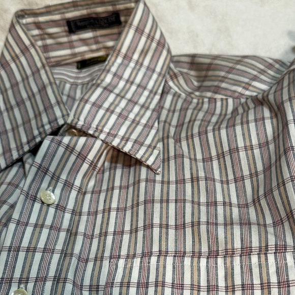 Men's Vintage I.Magnin Button Down Checkered Shirt (16 33) - Picture 1 of 5